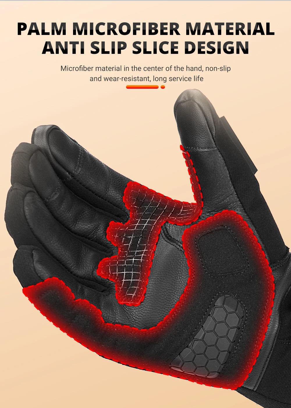 Heated Winter Motorcycle Gloves