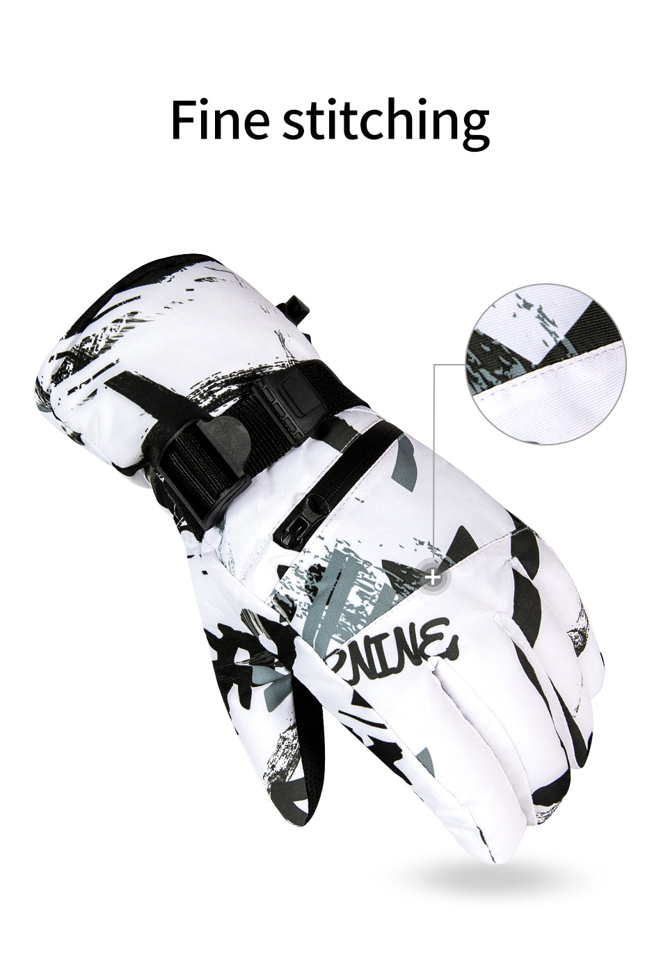 3-Finger Winter Ski Gloves