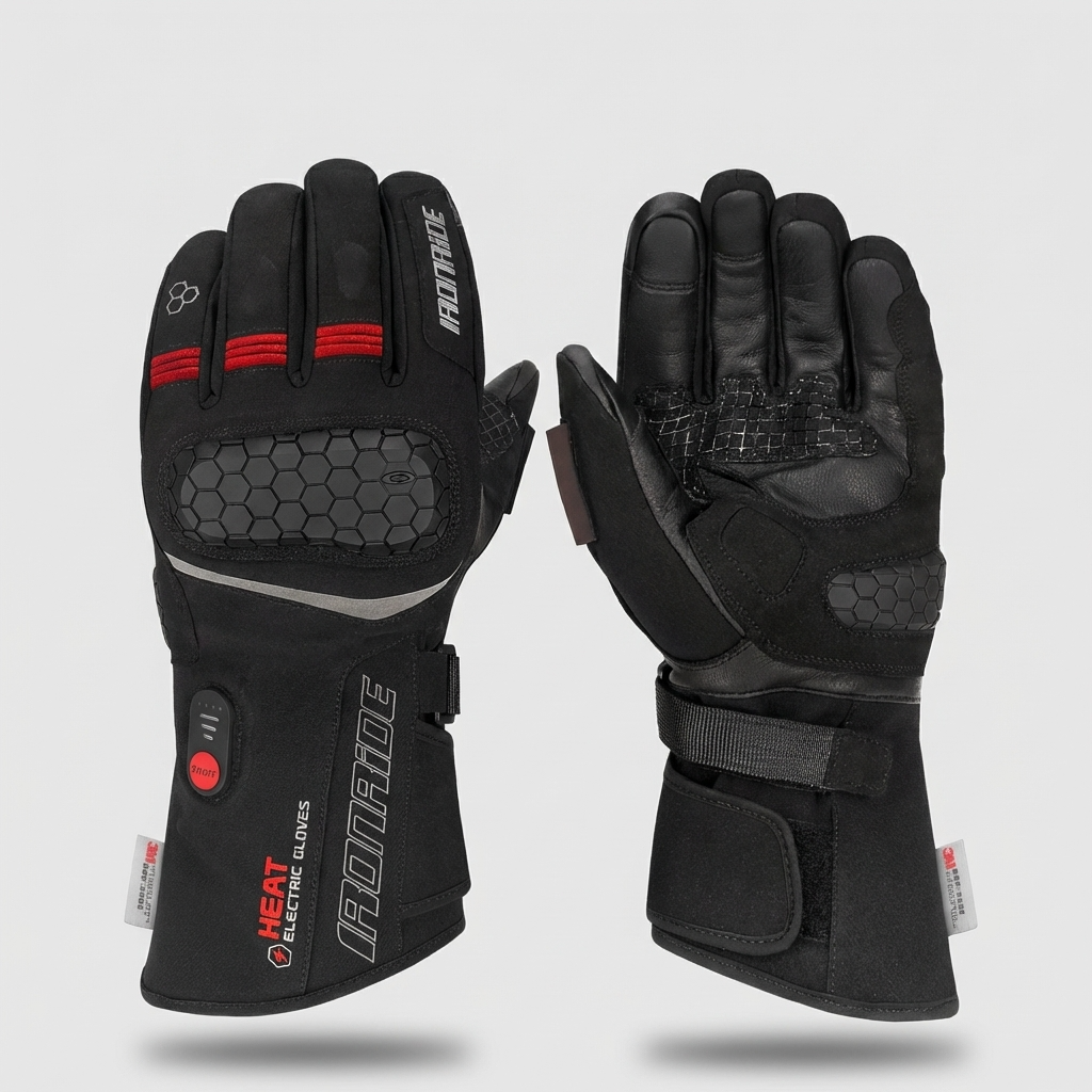 Heated Winter Motorcycle Gloves